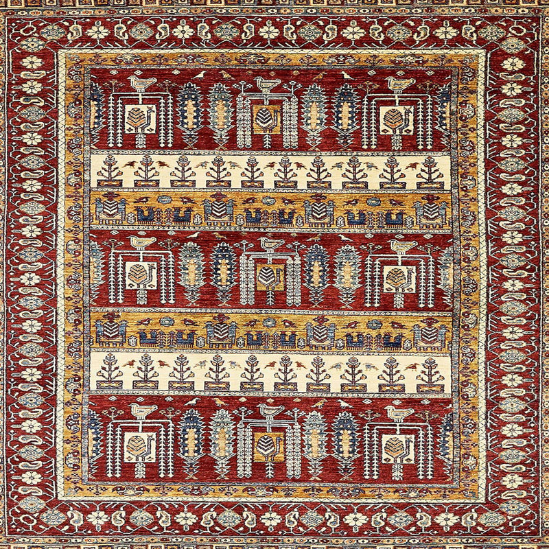 Abstract Indoor Rug, Square 8'