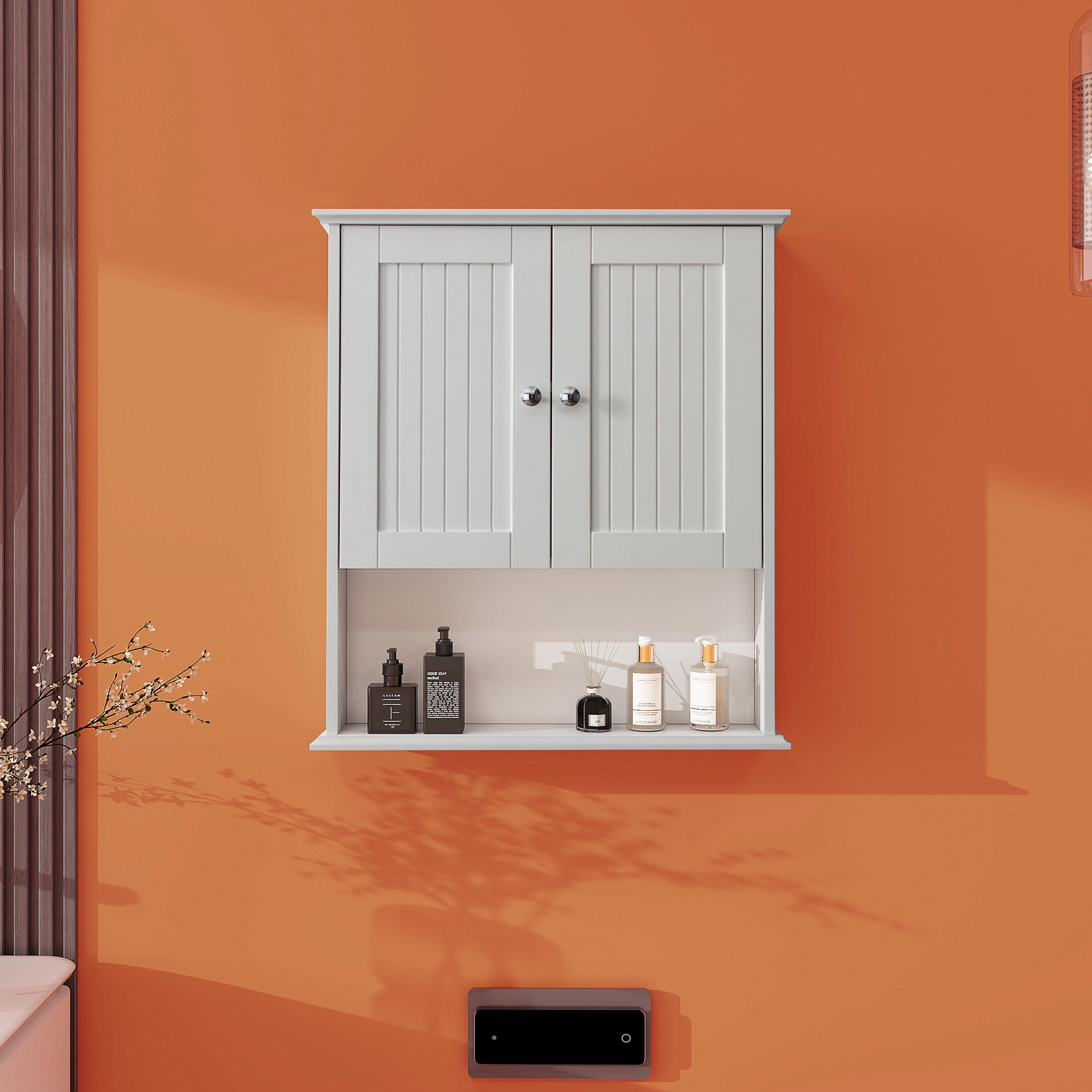 Red Barrel Studio Laurianna Wall Bathroom Cabinet Over The Toilet ...