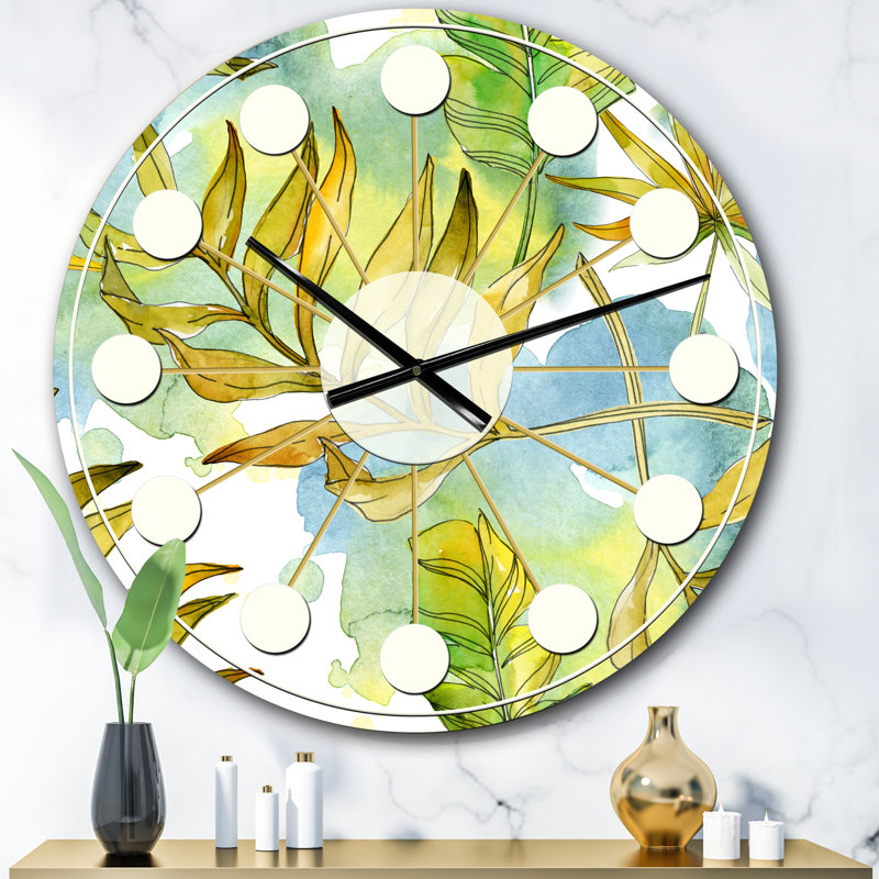 Horloge murale rétro Mid-Century, Surdimensionné