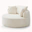 Chaise de salle de bain moderne en velours côtelé à siège profond Modern-616068645