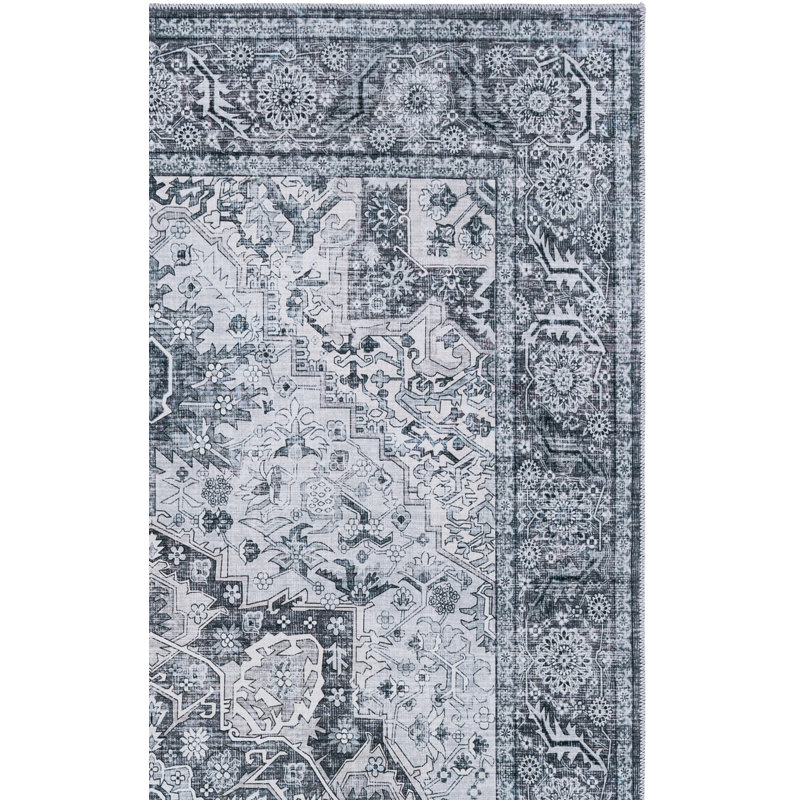 Arizona 237 Performance Machine Washable Oriental Rug, Square 6'