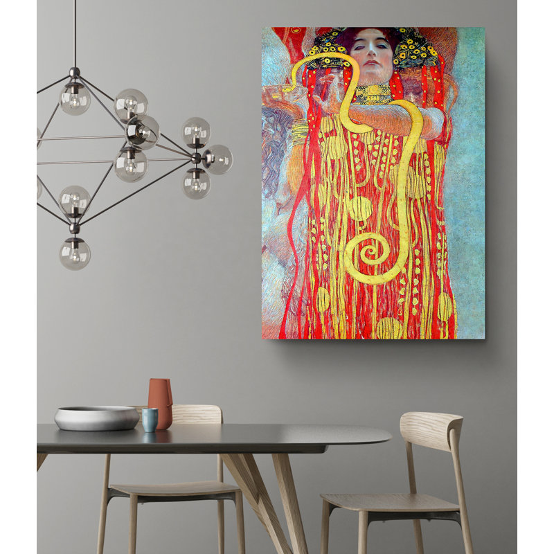 «Medecine Hygieia Reproduction» par Gustav Klimt, 30" H x 20" W