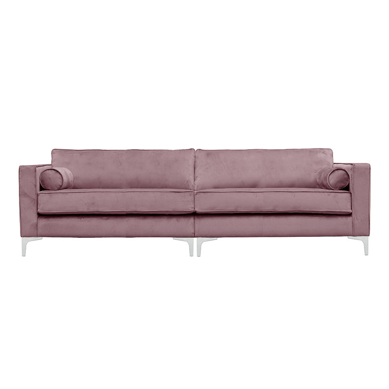 Georgio 4 Seater Velvet Sofa, Lavender