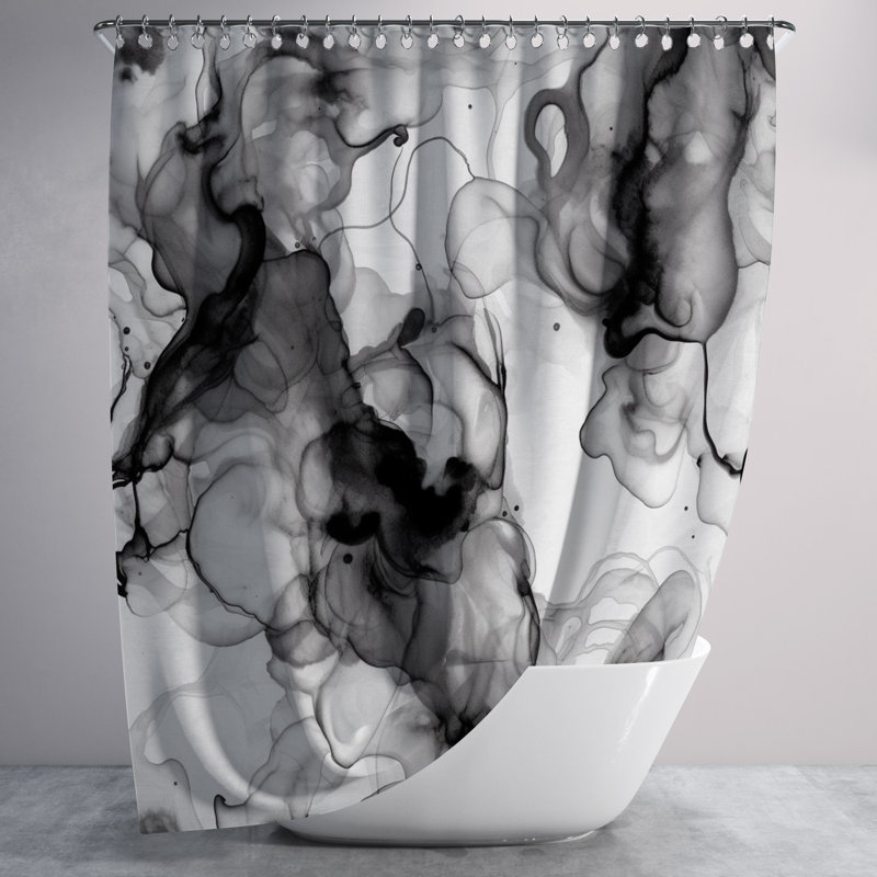 Abstract Shower Curtain, 93" H x 70" W