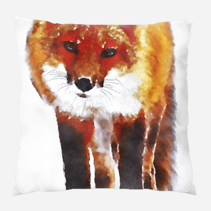 Coussin de fox Mariana, Microsuède, Intérieur