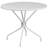 Amaaya 35.25'' Round Indoor-Outdoor Steel Patio Table Set with Square Back Chairs-2019883309-2110681894
