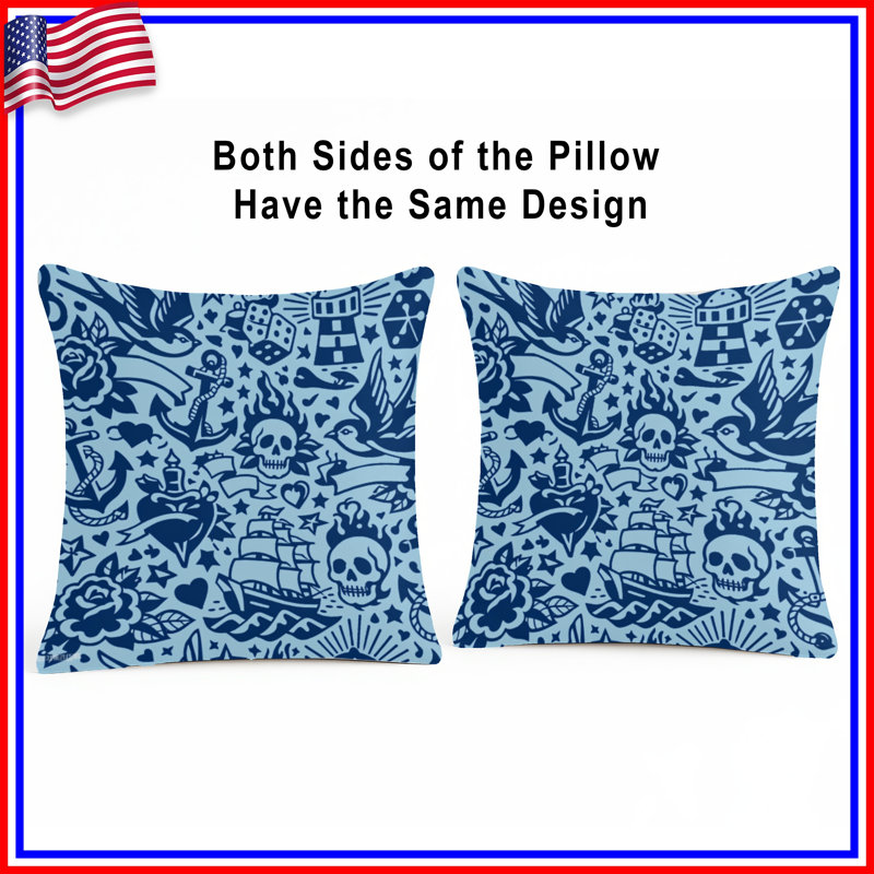 Coussins Nautical, 16 x 16 pouces