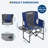 Folding Camping Chair with Side Table Drink Holder, Portable Folding Chair, Directors Chairs with Armrests, Comfortable Backrest for Sports Event, Makeup Artist, Craft Show, Fishing-1701814712-1701814694