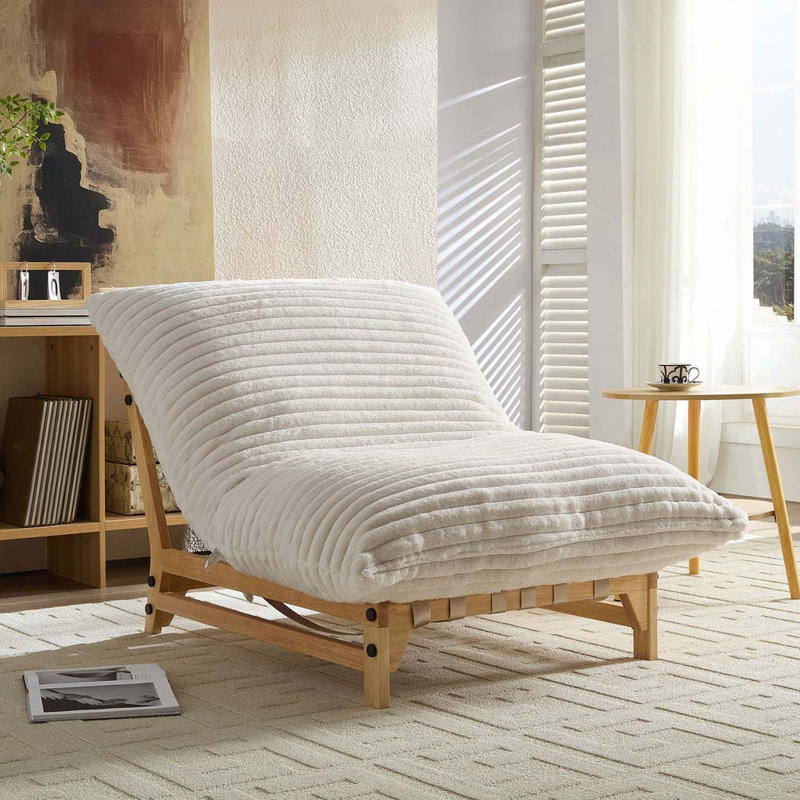 Fauteuil d'appoint sans accents Accent, Blanc cassé