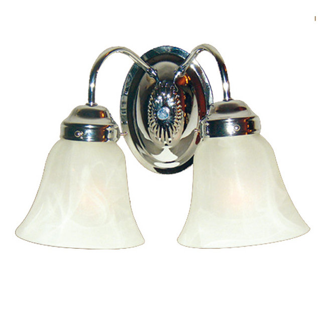 North Brookfield 2 - Light Dimmable Vanity Light, Chrome