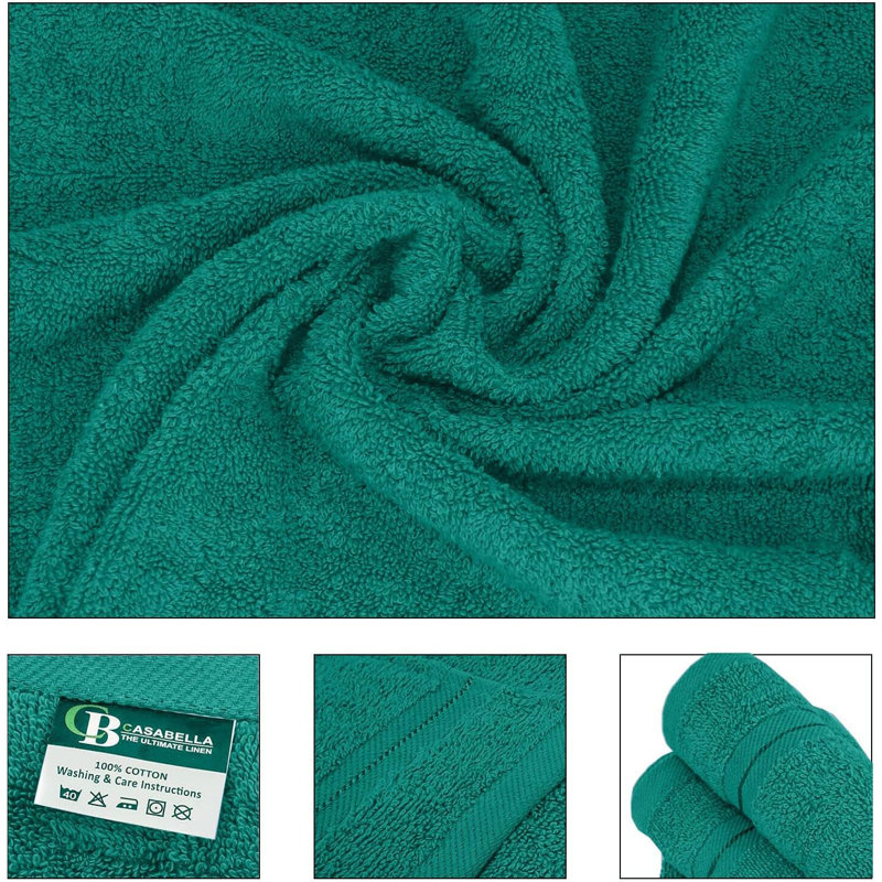 Casabella Luxury Jumbo Bath Sheet, Jade Green