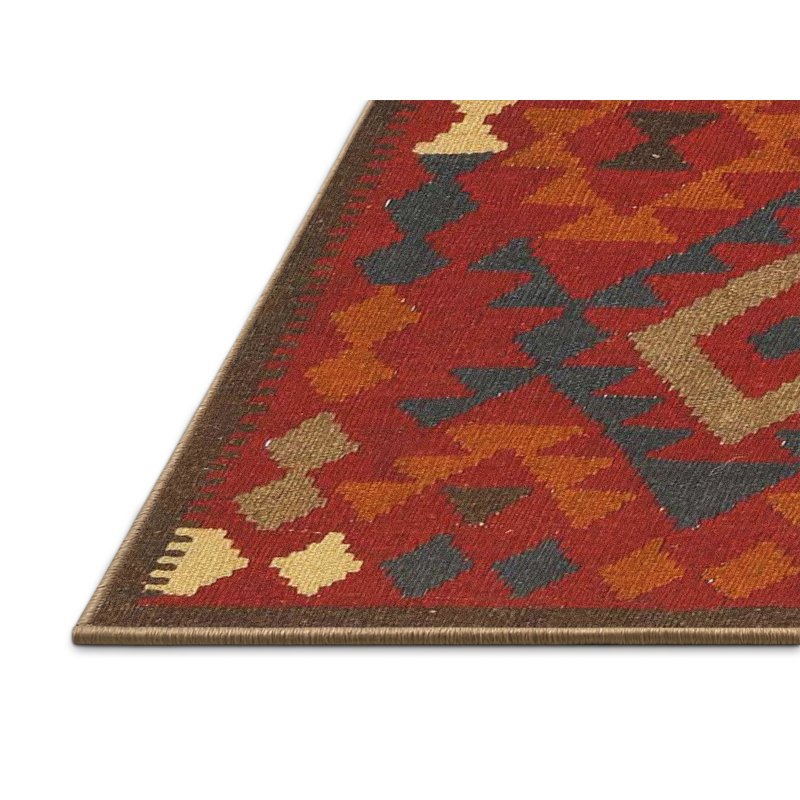 Tapis oriental rouge / brun, Rectangle 6 pi x 9 pi