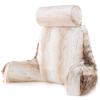 Housse de coussin en fausse fourrure