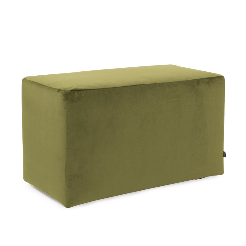 Asija Polyester Ottoman Slipcover, Moss