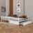Full Over Full Rubber Wood Bunk Bed With Trundle