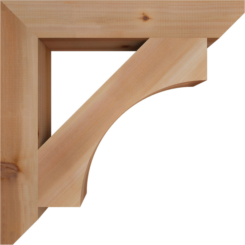 Support en bois Westlake, Cèdre rouge, H 26 po x l 3,5 po x P 26 po