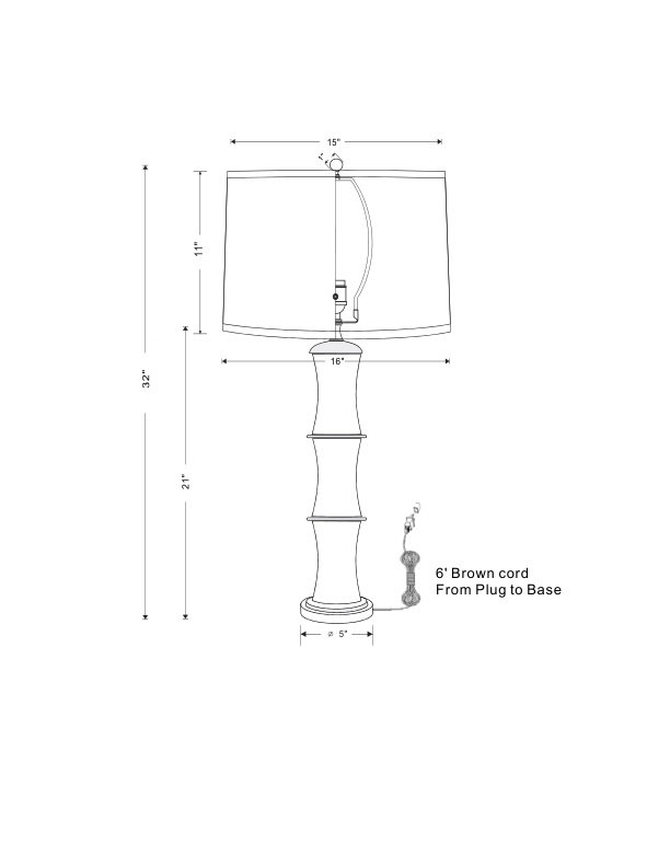 Rivoli Table Lamp, Navy