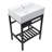 24" Freestanding Single Bathroom Vanity with Sink