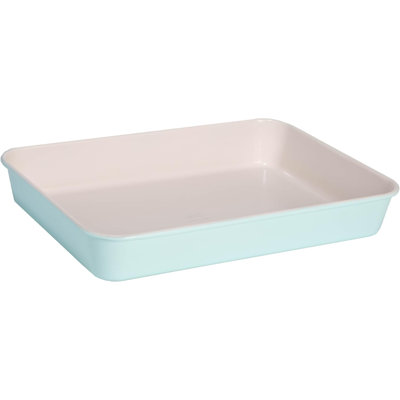 Plat à rôtir en acier 14 x 14 pouces - Ustensiles de cuisson en céramique antiadhésifs sans SPAS