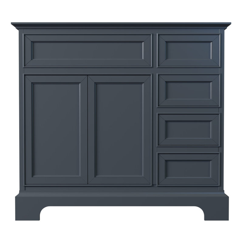 Shelby 36'' Single Bathroom Vanity Base Only, Gray