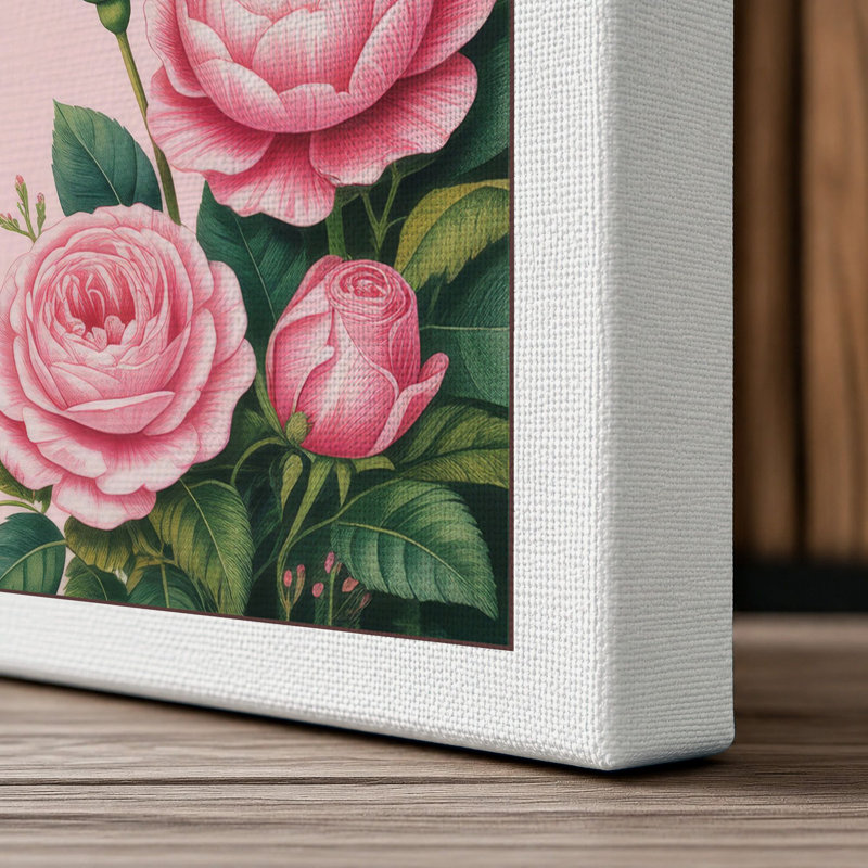 Hummingbirds and Blooms Botanical - Wrapped Canvas, 30x20 - 76.2 x 50.8 cm, White Border