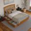 Lit plateforme avec rangement en bois massif et pied de lit Lamari-1461980512-1461980513