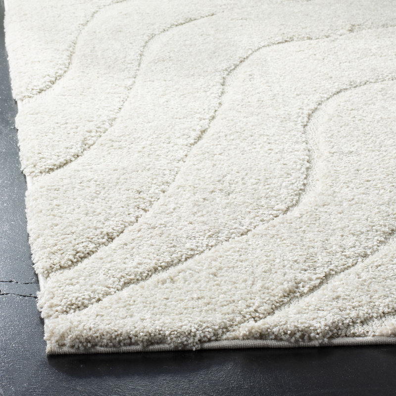 Tapis crème à motif abstrait Ashal, Rectangle 2 pi 3 po x 4 pi, Cream