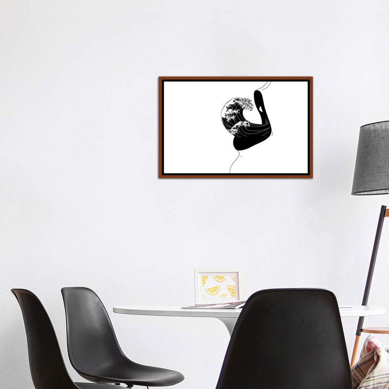 «Storm», reproduction d'art, H 26 po x l 40 po x 1,5 po, Cadre bois classique