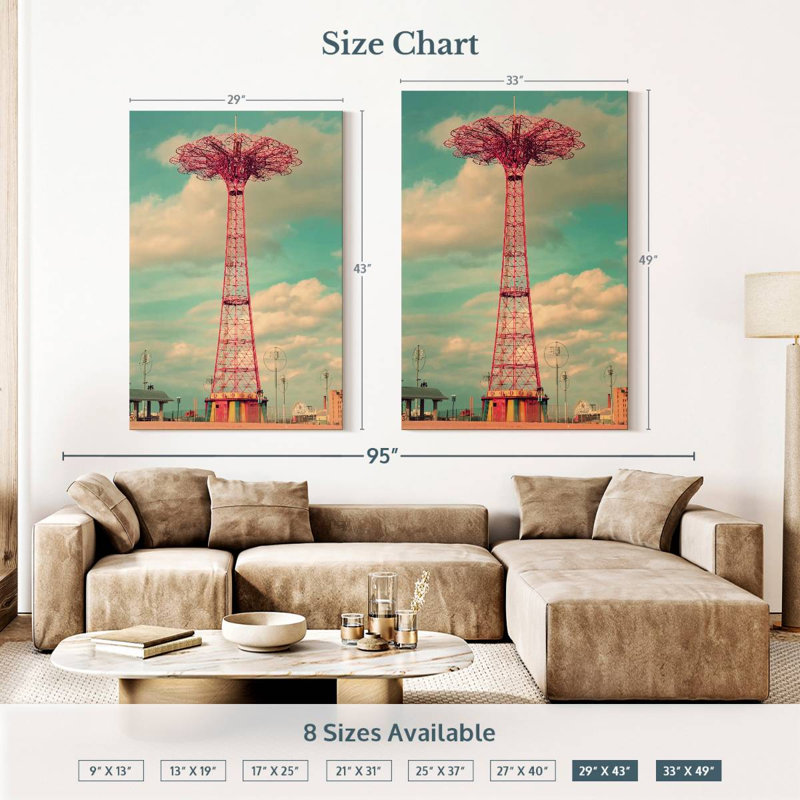 Kerner Coney Island Parachute Jump, 51" H x 34" W