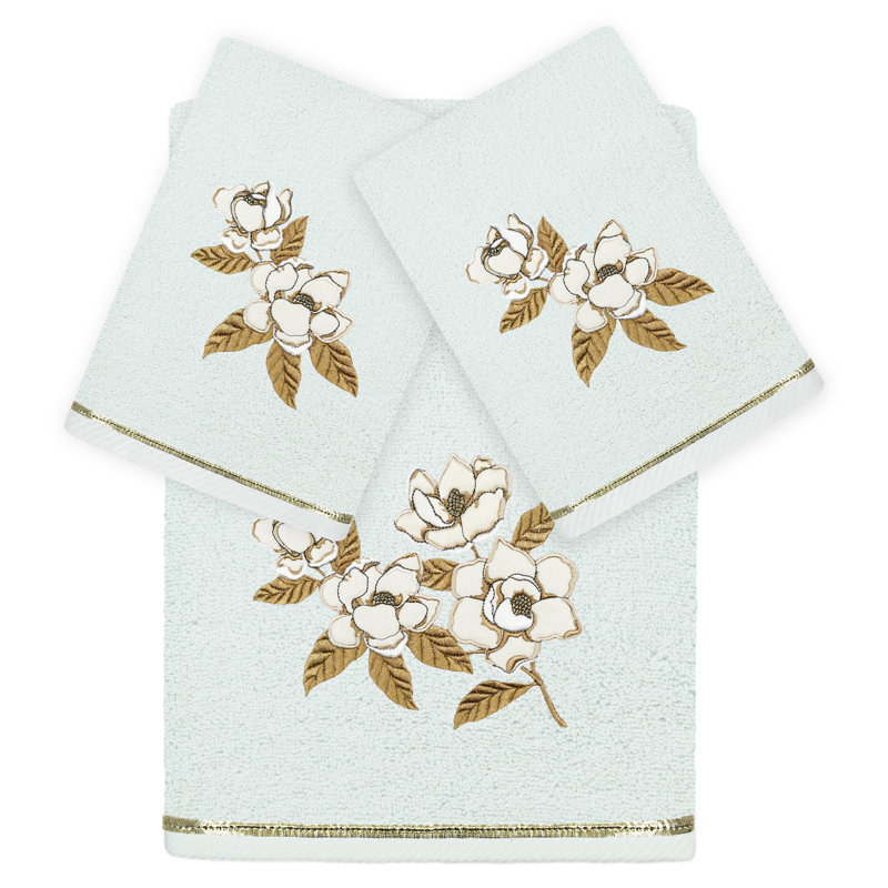  3 Piece Towel Set, Aqua