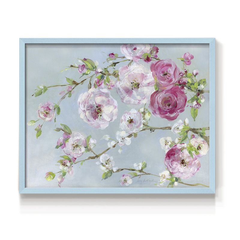«Scent of Spring», reproduction encadrée - bois massif, H 21 po x l 17 po, Bleu