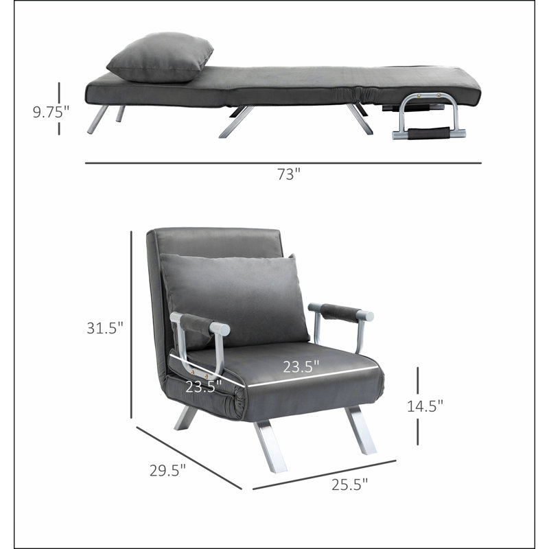 Canapé convertible 5 positions pour une personne