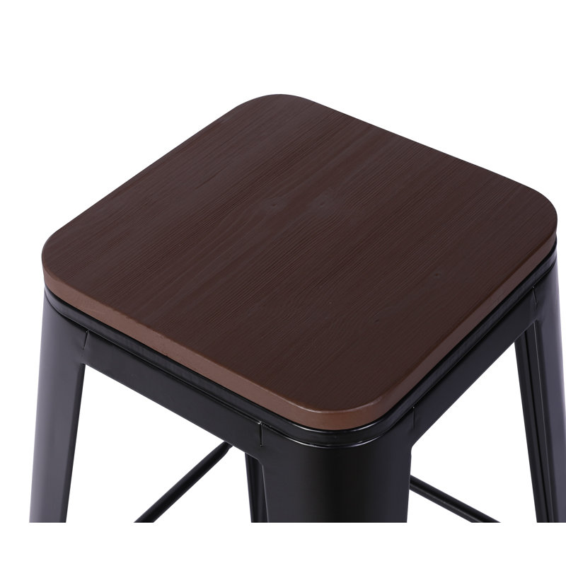 Tabouret de bar 29,5 po Ferriera, Noir, 2