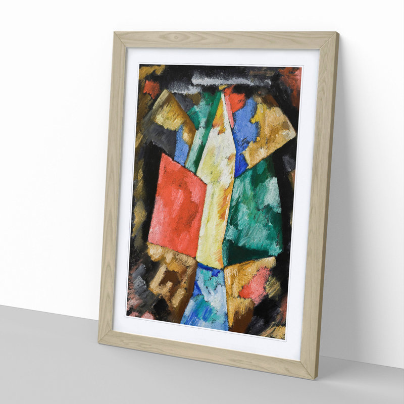 Abstraction Vol.2 by Marsden Hartley - Picture Frame Painting, Oak, 90cm H x 65cm W x 2cm D