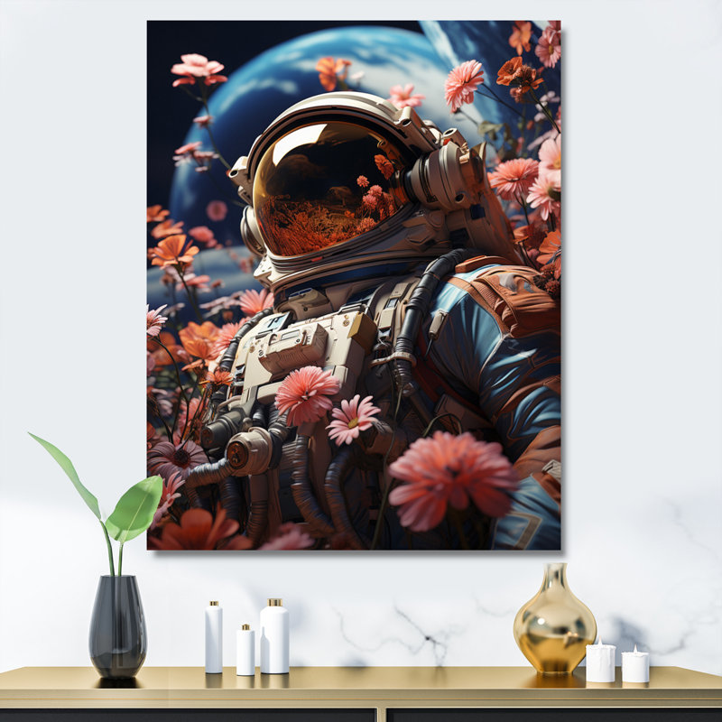 Cosmic Astronaut Adventures, Toile tendue, H 20 po x l 12 po x P 1 po