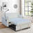 Versatile Convertible Sofa Bed With Pullout Function And Plush Pillows For All Occasions