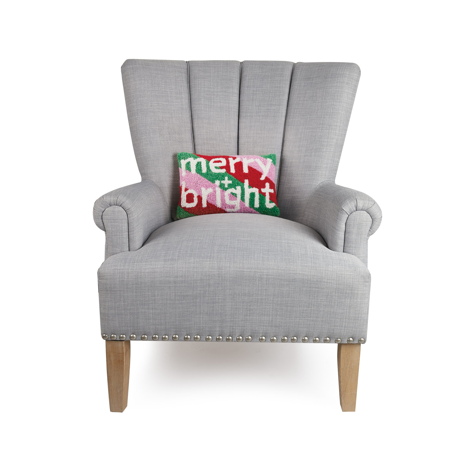 12" x 8" Merry + Bright Throw Pillow