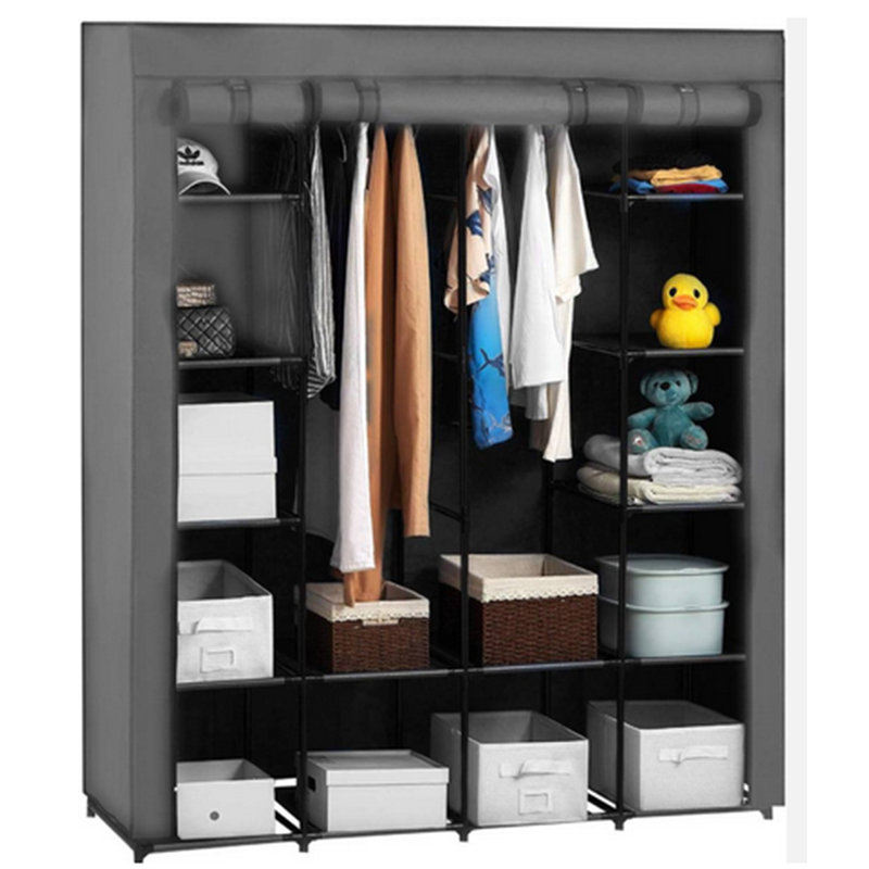 Irven 55.51'' Fabric Portable Wardrobe