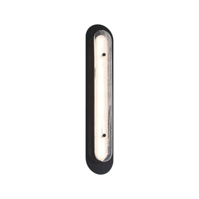 Tramore, Outdoor, Powder Coat Black, Silver Glass