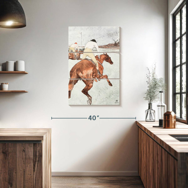 Sirci le jockey 1899, H 38 po x l 24 po