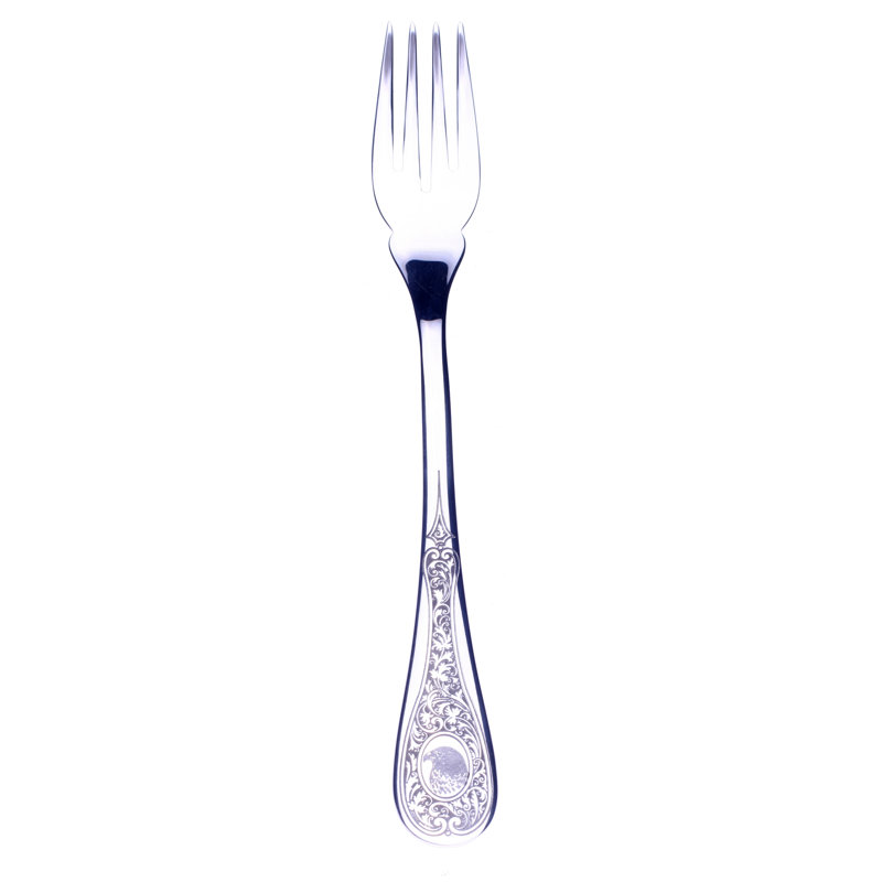 Diana Table Fish Fork - 12 Pieces - Bronze, Silver