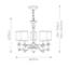 Reichman 5 - Light Shaded Chandelier