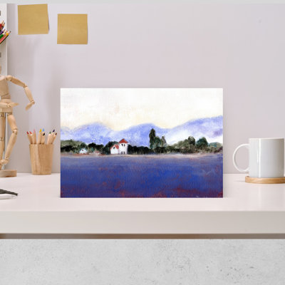 Contemporary Art Impressionist Peaceful Abstract Landscape Nature Wall Art by Janel Bragg - Wrapped Canvas Print