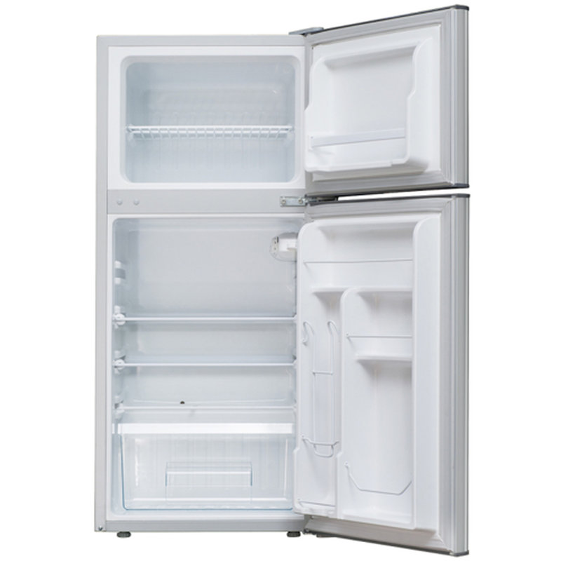 Conserv 19in Stainless Compact 2 Door Refrigerator 4.5cf Reversible Door 115V, Stainless/Black