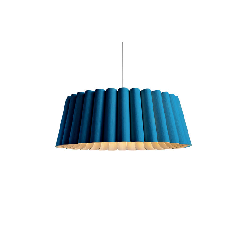 Luminaire suspendu unique à 1 lumière Renata, Bleu
