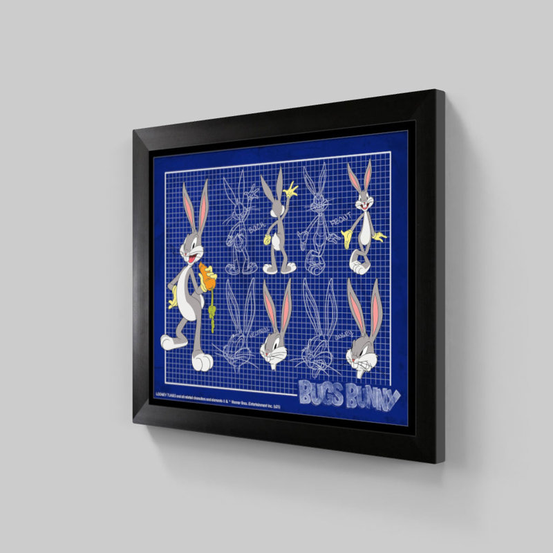 Bugs Bunny Blueprint Bunny encadré