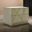 Table de chevet 2 tiroirs en bronze