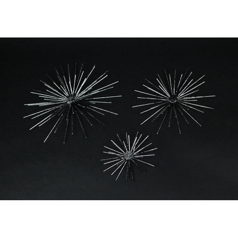 Modern Abstract Wall Decor, Silver