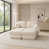 Cream Beige+2seat+2Ottman