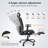 Ergonomic Breathable Mesh Office Chair with Headrest and Flip-Up Arms and Footrest E-2038256087